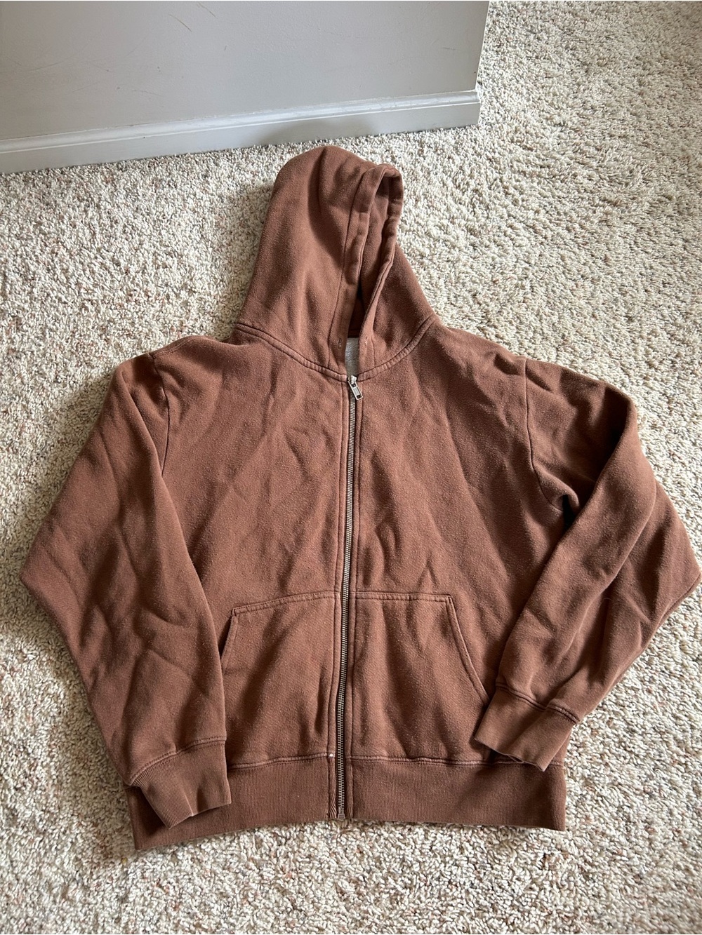 Brandy brown zip up